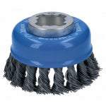 ROBERT BOSCH TOOL GROUP X-Lock Single Row Cup Brush, Knotted Wire, Carbon Steel, 3-In. TOOLS ROBERT BOSCH TOOL GROUP