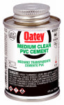 OATEY COMPANY Clear Medium-Bodied PVC Pipe Cement, 4 oz.