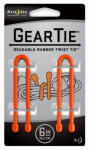 NITE IZE INC Gear Tie, Orange, 6-In., 2-Pk.