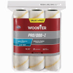 WOOSTER BRUSH Wooster RR723-9 Roller Cover, White, 3/8 in Thick Nap, 9 in L, 3/PK PAINT WOOSTER BRUSH