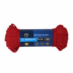 RICHELIEU AMERICA LTD. Para Cord 550 Nylon Rope, Red, 5/32 In. x 100 Ft. HARDWARE & FARM SUPPLIES RICHELIEU AMERICA LTD.
