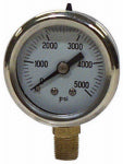 MI CONVEYANCE SOLUTIONS Glycerin Pressure Gauge, Stainless Steel, 2.5-In., 5,000 PSI HARDWARE & FARM SUPPLIES MI CONVEYANCE SOLUTIONS