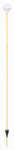 NUVUE PRODUCTS INC Driveway Marker, Heavy-Duty, White/Yellow Fiberglass, 58-In. HARDWARE & FARM SUPPLIES NUVUE PRODUCTS INC