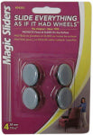 MAGIC SLIDERS L P Surface Protectors, Furniture Sliding Discs, Nail-On, 1-3/16-In. Round, 4-Pk. HARDWARE & FARM SUPPLIES MAGIC SLIDERS L P