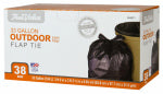 BERRY GLOBAL Large Trash Bags, Black, 33 Gallons, 38-Ct.