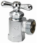 B&K LLC Washing Machine Valve, Front Operated, Chrome Plated Brass, Female, 1/2 x 3/4-In. PLUMBING, HEATING & VENTILATION B&K LLC