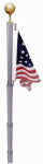 ANNIN FLAGMAKERS Liberty Flag Set, Telescoping 9.5. to 21 Ft. Aluminum Pole OUTDOOR LIVING & POWER EQUIPMENT ANNIN FLAGMAKERS