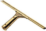 ETTORE PRODUCTS COMPANY Window Squeegee, Brass, 18 In.