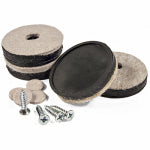 RICHELIEU AMERICA LTD Furniture Glides, Felt, Round, Screw-On, 1.5-In., 4-Pk. HARDWARE & FARM SUPPLIES RICHELIEU AMERICA LTD