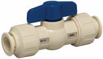 HOMEWERKS WORLDWIDE LLC Push Fit Ball Valve, CPVC, 1/2 In. PLUMBING, HEATING & VENTILATION HOMEWERKS WORLDWIDE LLC