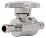 SHARKBITE/CASH ACME Brass Barb Ball Stop Valve, 3/8 x 3/8 In. PLUMBING, HEATING & VENTILATION SHARKBITE/CASH ACME