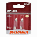 OSRAM SYLVANIA INC DE3425 Long Life Miniature Clear Bulb, DE3425LL BP2, 2-Pk. AUTOMOTIVE OSRAM SYLVANIA INC