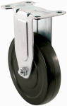 RICHELIEU AMERICA LTD Rigid Plate Caster, Rubber Wheel, 5 In. HARDWARE & FARM SUPPLIES RICHELIEU AMERICA LTD