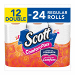 KIMBERLY-CLARK CORP Comfortplus Bath Tissue, 1-Ply, 231 Sheet Rolls, 12-Pk.