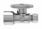 PLUMB SHOP DIV BRASSCRAFT Straight Chrome Push Fit Valve, 5/8-In. OD , Quick Lock x 3/8-In. OD Compression PLUMBING, HEATING & VENTILATION PLUMB SHOP DIV BRASSCRAFT