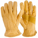 BIG TIME PRODUCTS LLC Leather Work Gloves, Premium Cowhide, Men's Large