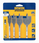 IRWIN INDUSTRIAL TOOL CO Speedbor 4-Pc. Wood Boring Spade Drill Bit Set TOOLS IRWIN INDUSTRIAL TOOL CO