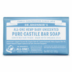 DR. BRONNER'S Castile Bar Soap, Unscented, 5-oz.