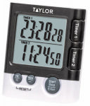 TAYLOR PRECISION PRODUCTS Digital Timer/Clock, Dual-Event, 1 "AAA" HOUSEWARES TAYLOR PRECISION PRODUCTS