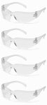 PYRAMEX SAFETY PROD Wraparound Safety Glasses, Clear, 4-Pk. CLOTHING, FOOTWEAR & SAFETY GEAR PYRAMEX SAFETY PROD