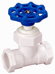 B&K LLC PVC Solvent Weld Stop Valve, Schedule 40, 1/2 In.