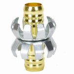 ZHEJIANG HONGCHEN IRRIGATION Clincher Hose Mender, Brass, 5/8 In.