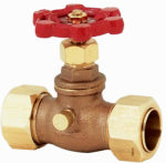 B&K LLC Stop & Waste Valve, 3/4 x 7/8 In. OD