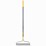 AMES COMPANIES, THE Double-Play Bow Rake, 57-In. Fiberglass Handle, Cushion Grip
