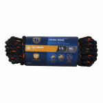 RICHELIEU AMERICA LTD. Truck Rope, Twisted Polypropylene, Black & Orange, 1/2 In. x 50 Ft.