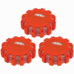 WILMAR CORPORATION LED Safety Road Flares, 3-Pk.