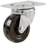 RICHELIEU AMERICA LTD Swivel Plate Caster, Soft Rubber Wheel, 1-9/16 In. HARDWARE & FARM SUPPLIES RICHELIEU AMERICA LTD