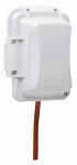 RACO INCORPORATED 1 Gang Standard Outlet Cover, White Poly ELECTRICAL RACO INCORPORATED