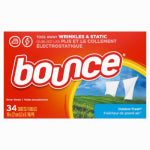 PROCTER & GAMBLE Fabric Softener Dryer Sheets, Wrinkle Fighter, Outdoor Fresh Scent, 34-Ct.