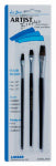 LINZER/AMERICAN BRUSH Le Jour 3-Pc. Flat Ox Hair Artist Brush Set PAINT LINZER/AMERICAN BRUSH
