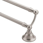 MOEN Moen DN6822BN Towel Bar, 4.77 in Projection, 26.38 in OAL, 4.77 in OAW, 24 in L Rod, Brass, Brushed Nickel, Surface HOUSEWARES MOEN