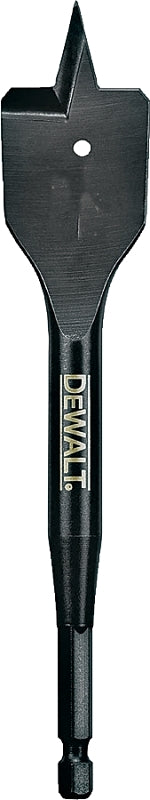 DEWALT DEWALT DW1583 Spade Drill Bit, 1-1/8 in Dia, 6 in OAL, 1/4 in Dia Shank, Hex Shank TOOLS DEWALT