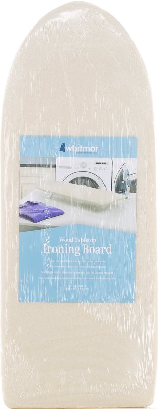 WHITMOR Whitmor 6169-6738 Ironing Board, 32 in L x 12 in W Board, Wood Board, Cream Board, Tabletop Board