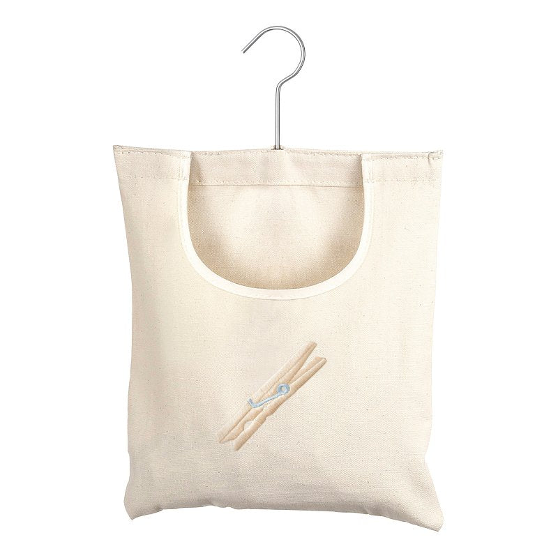 WHITMOR Whitmor 6462-789 Clothespin Bag, Canvas, Natural, 11-1/2 in L, 5-3/4 in W HOUSEWARES WHITMOR