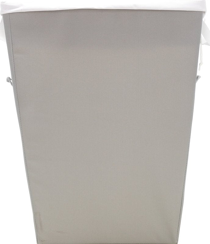 WHITMOR Whitmor 6744-3970-ALY Laundry Basket, Fabric Bag, Gray, 18 in W, 22 in H, 13 in D