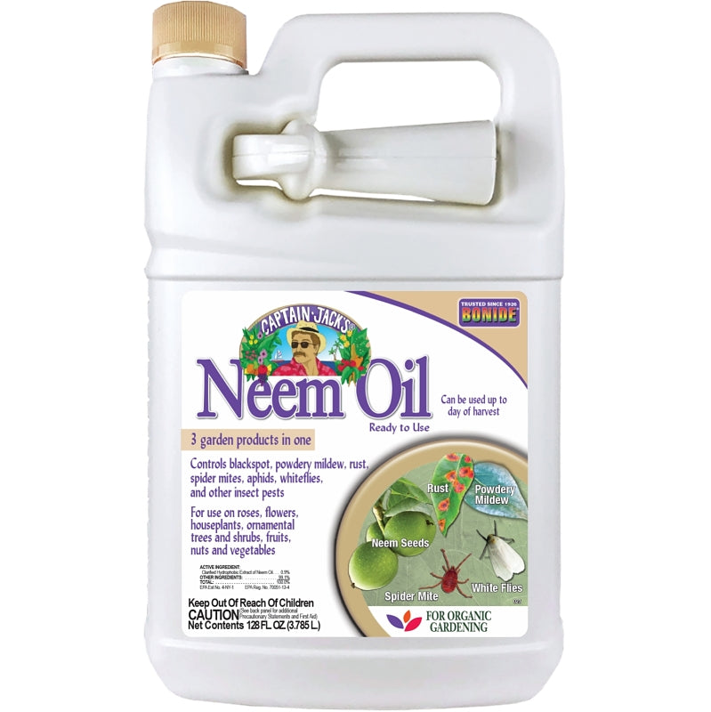 BONIDE Bonide Captain Jack's 023 Neem Oil Insecticide, Liquid, Spray Application, 1 gal