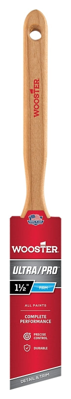 WOOSTER BRUSH Wooster 4174-1-1/2 Paint Brush, Purple/Sable Brown, Maple Wood Handle, 1-1/2 in W, 2-7/16 in L Bristle, Sash Handle PAINT WOOSTER BRUSH