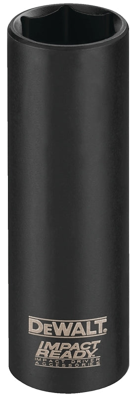 DEWALT DEWALT IMPACT READY DW22912 Impact Socket, 13/16 in Socket, 1/2 in Drive, Square Drive, 6-Point, Steel, Black Phosphate TOOLS DEWALT