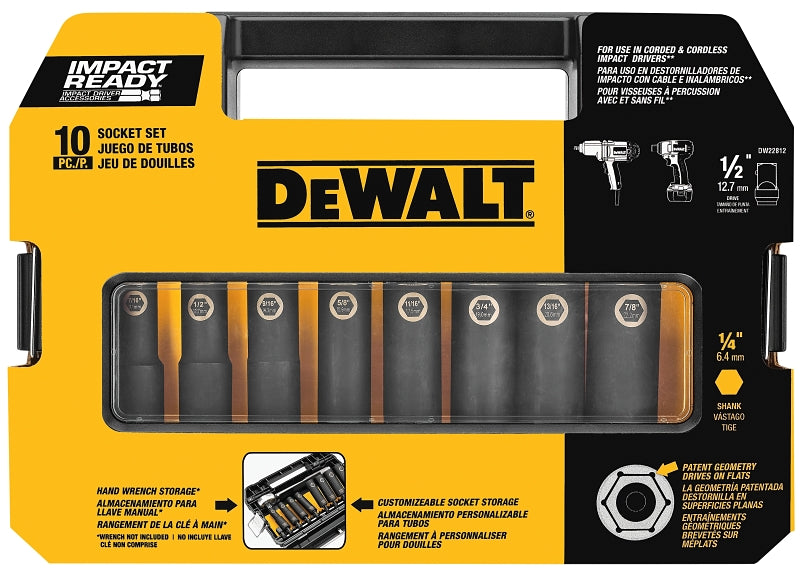 DEWALT DEWALT IMPACT READY DW22812 Socket Set TOOLS DEWALT