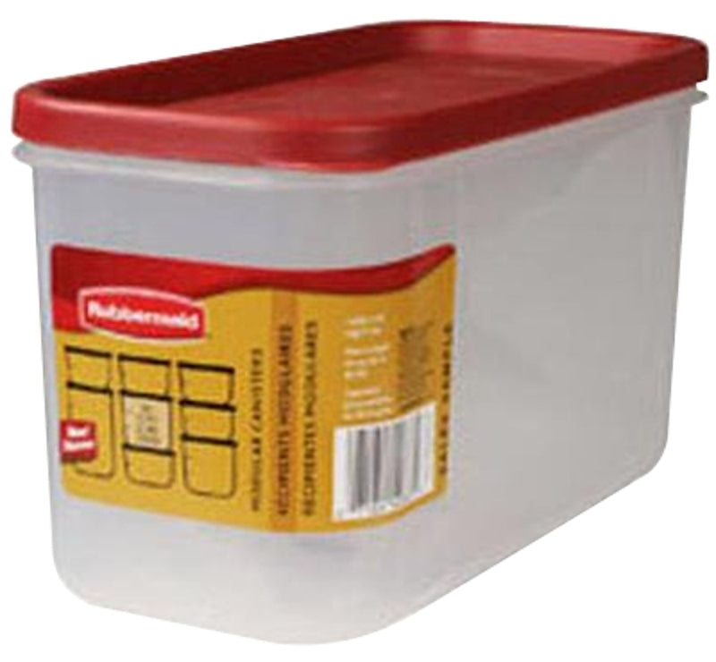 RUBBERMAID Rubbermaid 2168229 Food Storage Container, 10 Cup Capacity, Polypropylene, Clear, 9-1/2 in L, 4.7 in W, 5.38 in H