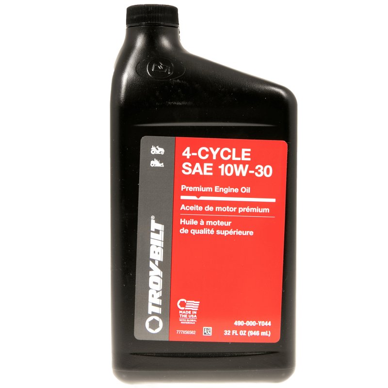 TROY-BILT Troy-Bilt 490-000-Y044 Engine Oil, 10W-30, 32 oz