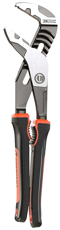 CRESCENT Crescent Z2 K9 Series RTZ212CG Tongue and Groove Plier, 12.8 in OAL, 2.6 in Jaw, Black/Rawhide Handle, 1.85 in W Jaw