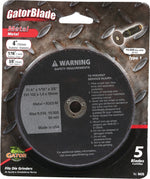 GATOR GatorBlade 9426 Cut-Off Wheel, 4 in Dia, 1/16 in Thick, 3/8 in Arbor, Aluminum Oxide Abrasive TOOLS GATOR