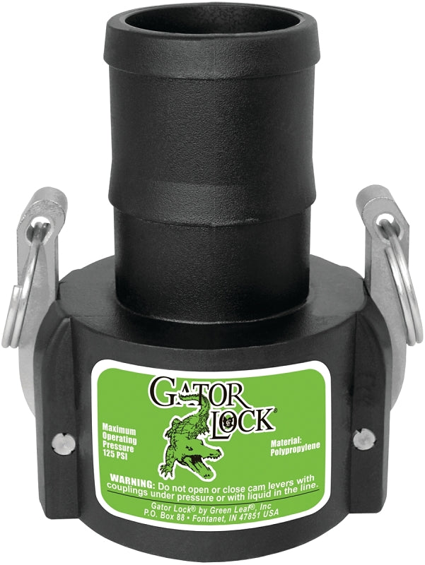GREEN LEAF Green Leaf 150C/GLP150CNL Cam Lever Coupling, 1-1/2 in, Female x Hose Barb