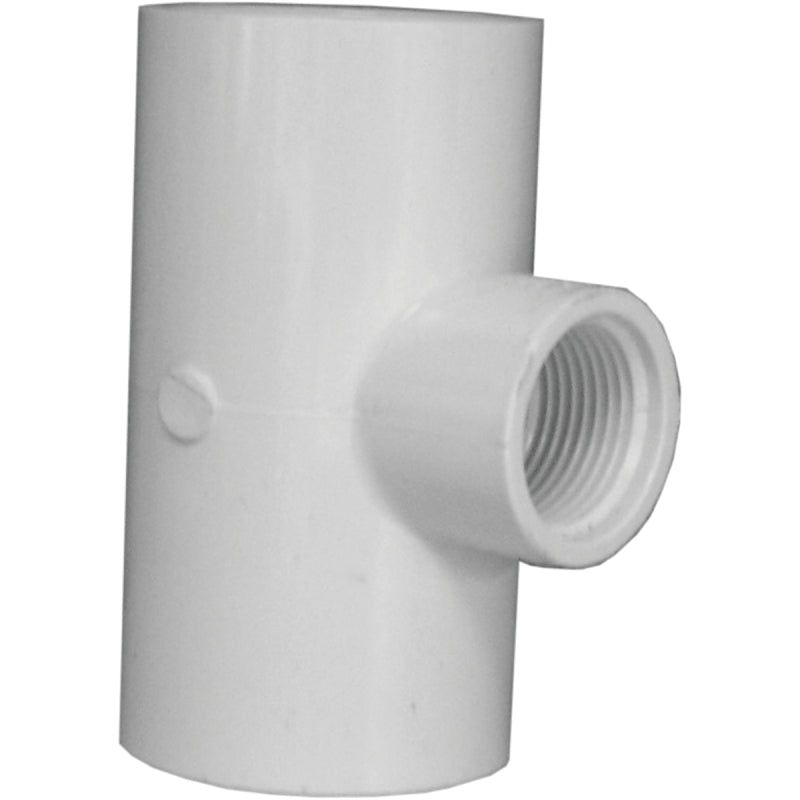 IPEX USA LLC-CANPLAS IPEX 035875 Reducing Tee, 1-1/2 x 1-1/2 x 1 in, Socket x Socket x FNPT, PVC, SCH 40 Schedule