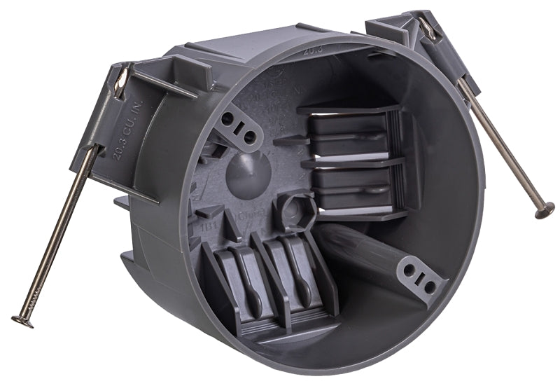 GB Gardner Bender BOX-NC20 Electrical Box, 5-1/2 in W, 4 in D, 2.3 in H, 1-Gang, Polycarbonate, Gray ELECTRICAL GB